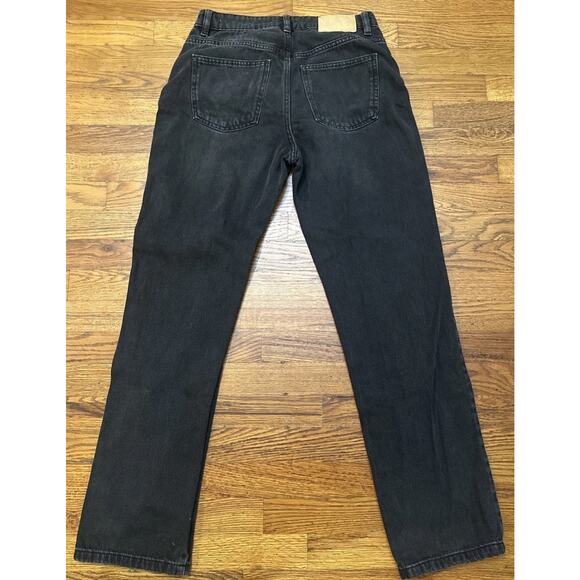 Cotton On Jeans Womens 10 Black Long Straight 30 - Picture 7 of 9